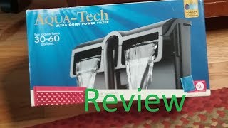 AquaTech 3060 Hang On Back Power Filter Review [upl. by Airotciv959]