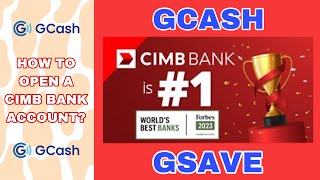 HOW TO OPEN A CIMB BANK ACCOUNT  OPENING GSAVE CIMB BANK ACCOUNT  QUICK TUTORIAL [upl. by Yenor]