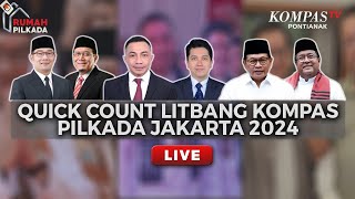 LIVE  Hasil Quick Count Pilkada Jakarta 2024 versi Litbang Kompas [upl. by Etnaud]