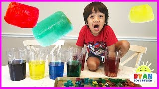 GIANT COLOR ICE CUBE Science Experiments for Kids to do at home [upl. by Earehs]