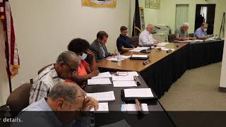 Monessen Council Meeting 08102021 [upl. by Aiuqet973]