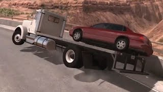 Flatbeds amp Trailers Jumps and Crashes 2  BeamNGdrive [upl. by Irish294]