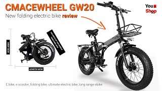 CMACEWHEEL GW20 48V 15Ah 750W New Folding Electric Bike review e bike e scooter mountain bicycle [upl. by Akemak]