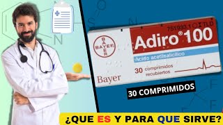 ADIRO 100💊¿Qué es y para que sirve ¿REDUCE EL COÁGULOS SANGUÍNEO  ¡Descubre todos los detalles [upl. by Roseanna472]