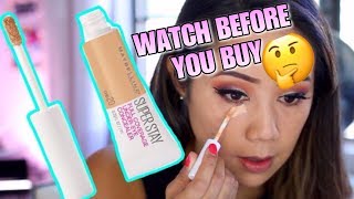 MAYBELLINE SUPERSTAY FULL COVERAGE UNDER EYE CONCEALER WATCH BEFORE YOU BUY [upl. by Deeraf]