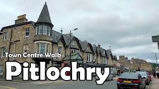 Pitlochry Perth amp Kinross【4K】 Town Centre Walk 2021 [upl. by Didi722]