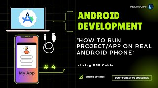 How To Run App On Real Android Phone  04  Android Development Tutorial for Beginners [upl. by Hamann486]