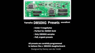 Yamaha DB50XG Presets soundfont  Demo 1 Descent [upl. by Attenol]