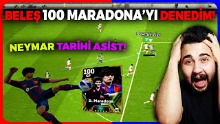 BELEŞ 100 MARADONAYI DENEDİM🔥 NEYMAR HARİKA ASİST EFOOTBALL 2024 MOBİLE [upl. by Gibson564]