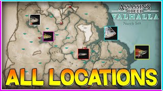 Every Fish Location Guide  Assassins Creed Valhalla [upl. by Ahsekyt]