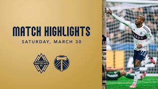 HIGHLIGHTS  Vancouver Whitecaps FC vs Portland Timbers  March 30 2024 [upl. by Latreese]