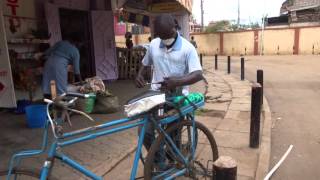 Kenyan Bicycle KnifeSharpener Guy [upl. by Cain]