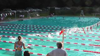 7 Year Old Backstroke Swim Race [upl. by Nacnud547]