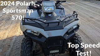 2024 Polaris Sportsman 570 Top Speed [upl. by Ahsika]