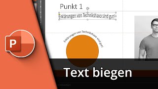 Powerpoint Text biegen  Gebogener Text in Powerpoint ✅ Tutorial [upl. by Spearman]