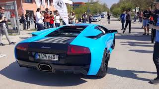 Lamborghini Aventador SV Murcielago revs acceleration huge sound compilation [upl. by Latham]