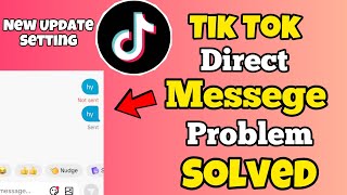 TikTok Message Problem Solved  Message Problem  How to Send Message Anyone in tok tok in sinhala [upl. by Asiela]