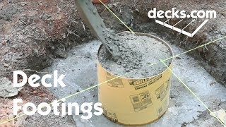 How to Build Deck Footings [upl. by Chenay535]