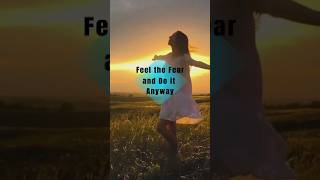 Growth from Fear conqueryourfears feelthefearanddoitanyway selfworth [upl. by Hakon]