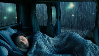 Camping Car Window Rain Sounds for Sleeping and Thunder Sounds to Sleep Fast [upl. by Fitton]