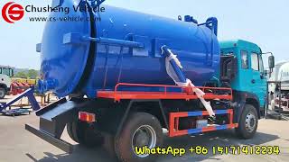 Sinotruk Howo Sewage Suction Truck with Jurop vacuum pump [upl. by Kiah550]