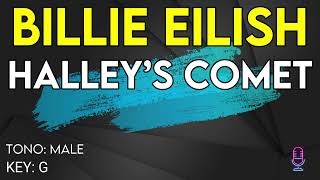 Billie Eilish  Halleys Comet  Karaoke Instrumental  Male [upl. by Kasevich895]