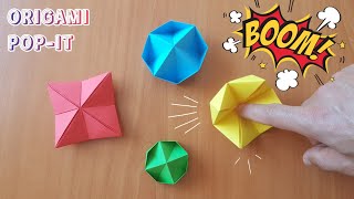 KAĞITTAN NELER YAPILIR  PATLAYAN KAĞITLAR Origami Pop it [upl. by Clie]