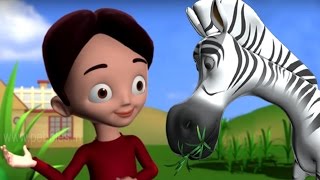 ZEBRA Nursery Rhymes in Tamil  Animal Rhymes  Tamil Rhymes [upl. by Ieluuk]