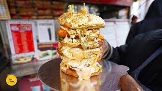 Ludhiana Famous GOLD BURGER With 24k Gold Rs 999 Only l सोने से बना बर्गर l Ludhiana Food [upl. by Barcot924]