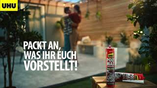 UHU POLY MAX Montagekleber  Packt an was ihr euch vorstellt  Terrasse [upl. by Enom]