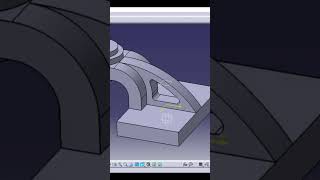 Practice design 4 in catia v5 3dmodel 3dmodeling engineering catiav5tutorial catiav5 shorts [upl. by Haas]