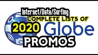 Complete List Of Globe Internet Promos 2020 [upl. by Therron623]