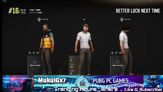 PUBG PC WINDOWS UPDATE pubglive pubgpc bgmilive pcgaming live livestream learnnow [upl. by Anaili]