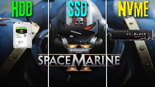 HDD vs SSD vs M2 NVMe  Warhammer 40k Space Marine 2  SSD Required [upl. by Randie459]