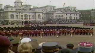 march off Trooping the Colour 1988WMV [upl. by Marler]