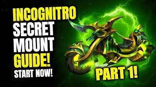 PART 1 Incognitro Mount Guide  How To Get Incognitro Felcycle Mount  Peculiar Key  Ratts Race [upl. by Nador760]