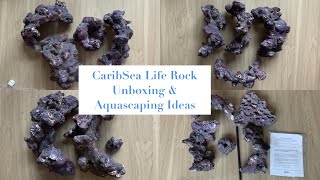 CaribSea Life Rock Unboxing amp Aquascaping Ideas [upl. by Clerissa]