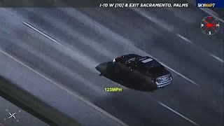 FULL CHASE Suspect drives over 100 mph from DTLA to Santa Monica [upl. by Ambrogino]