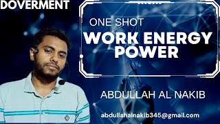 কাজ শক্তি ও ক্ষমতা HSC one shot physicsAbdullah Al Nakib1টি CQ নিশ্চিত [upl. by Wesla]