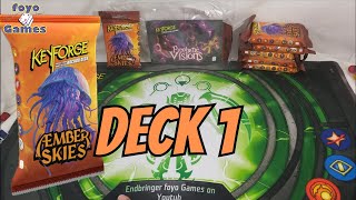 KeyForge  Aember Skies  Deck 1 Guaranteed SkyBeast [upl. by Nyrek102]