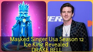 Masked Singer Usa Season 12  Ice King Revealed  Drake Bell [upl. by Cannell]