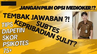 CARA GAMPANG DAPET NILAI 75 DI TES PSIKOTES CPNS KEMENKUMHAM [upl. by Irok]