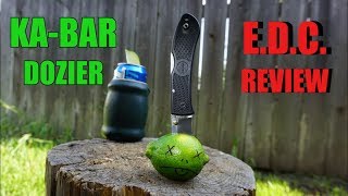 KABAR Dozier folding hunter edc review [upl. by Evangelin]