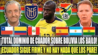 ¡DOMINIO TOTAL ASI REACCIONO LA PRENSA INTERNACIONAL AL ECUADOR4 BOLIVIA0 ELIMINATORIAS 2024 [upl. by Cadman]