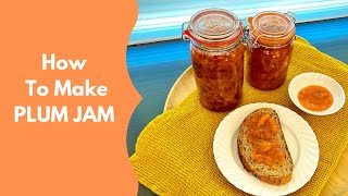 Plum Jam plommesyltetøy  quick and easy [upl. by Ellerol]