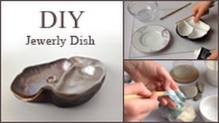 DIY How to make a Jewelry organizer dish bowl  Papiermâché HD [upl. by Yebot]