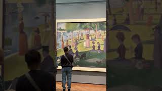 A Sunday on La Grande Jatte Georges Seurat 1884 art pointillism modernart artmuseum [upl. by Ronaele]