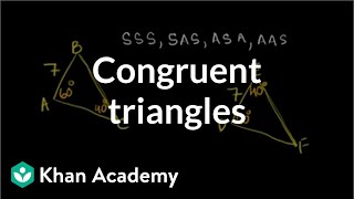 Finding congruent triangles  Congruence  Geometry  Khan Academy [upl. by Ahcim]