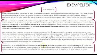 RESONERANDE TEXT  en exempeltext [upl. by Beffrey]