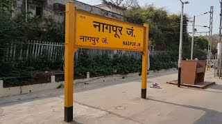 Nagpur Junction railway station 12723Telangana Express Arriving Departing Indian Railways 4k HD [upl. by Draner]